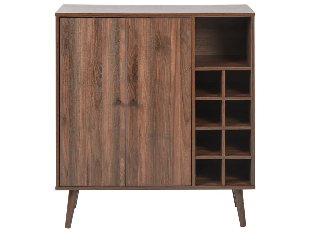 Wine Cabinet TULLAMORE Dark Brown_948140