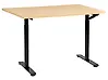 Manual Adjustable Standing Desk DESTINAS 120 cm x 72 cm Black/ Light Brown
