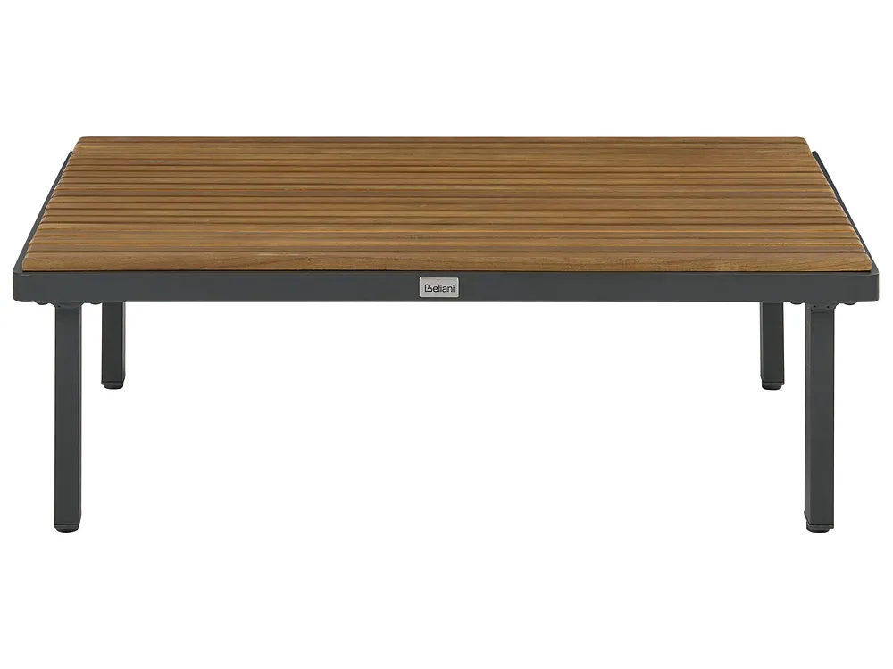 Sofabord til hagen FIVIZZANO 70 cm 90 cm Akasietre Mørkegrå_1150987