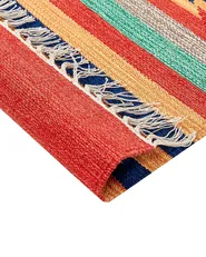 Rug HATIS Multicolour 80 x 300 cm Kilim Cotton_869547