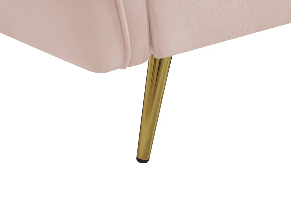 Soffa 3-sits FREDERICA Sammet Rosa_766884