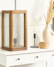 Table Lamp KOLIDAM Mango Wood Brown_868158