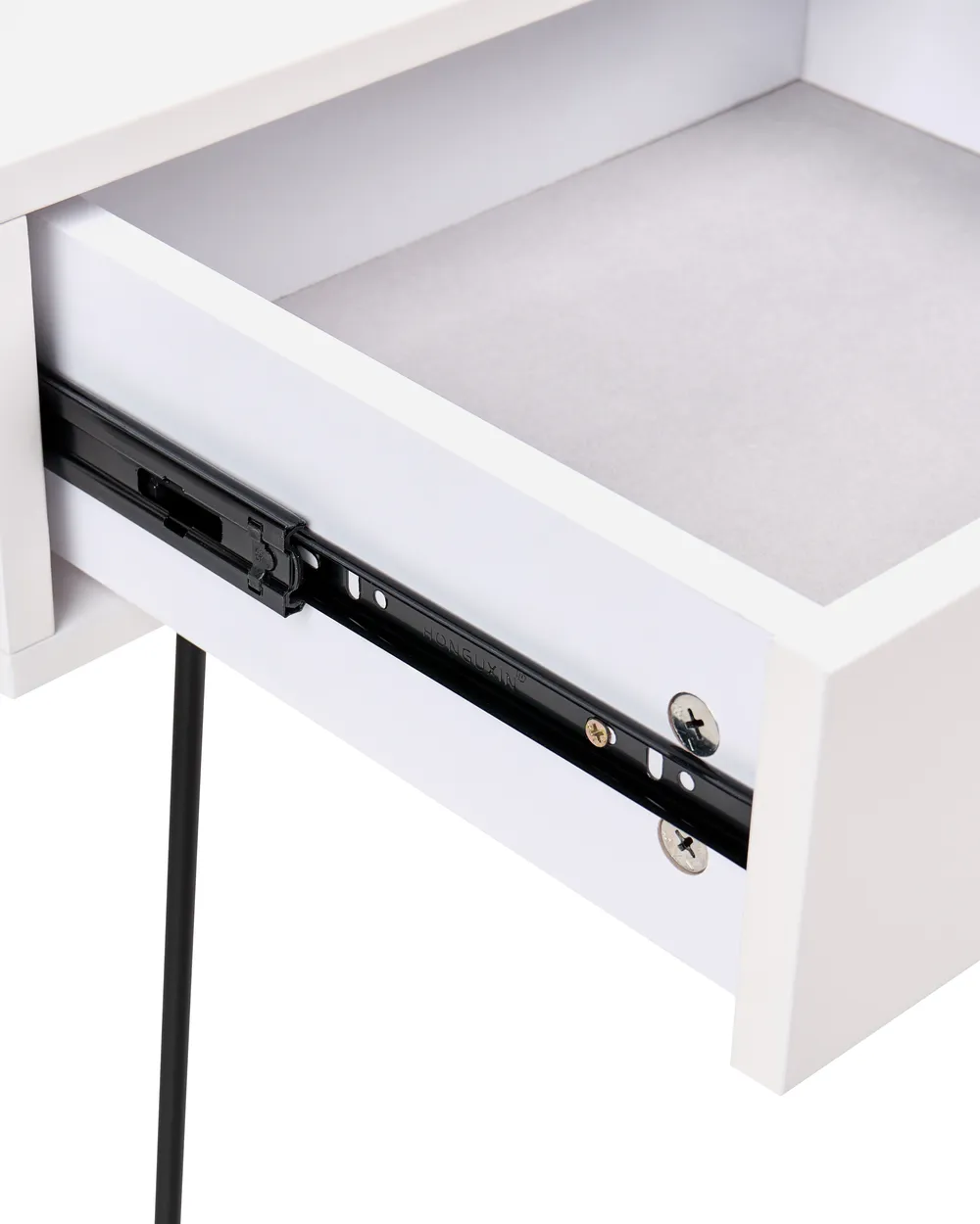 Sminkbord med spegel och pall SOYE LED Vit_1105897