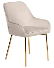 Set of 2 Dining Chairs LOVERNA Velvet Beige_963105