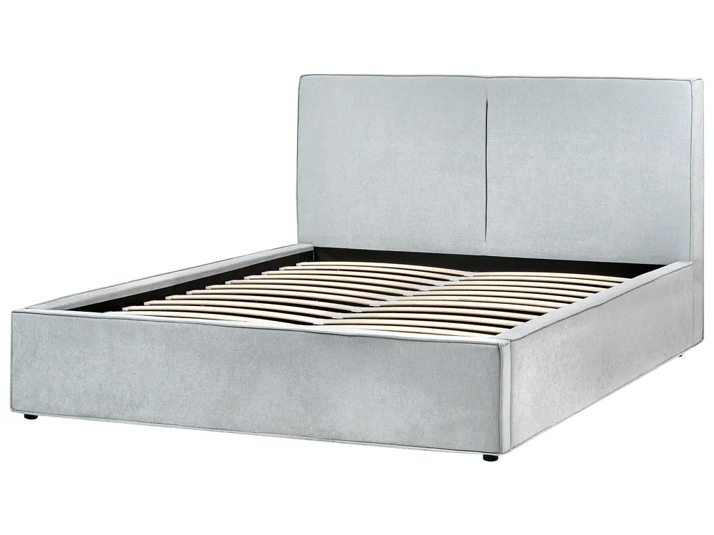 Ottoman Bed MOISSAC Chenille Light Blue 160 x 200 cm (EU King Size)_980955