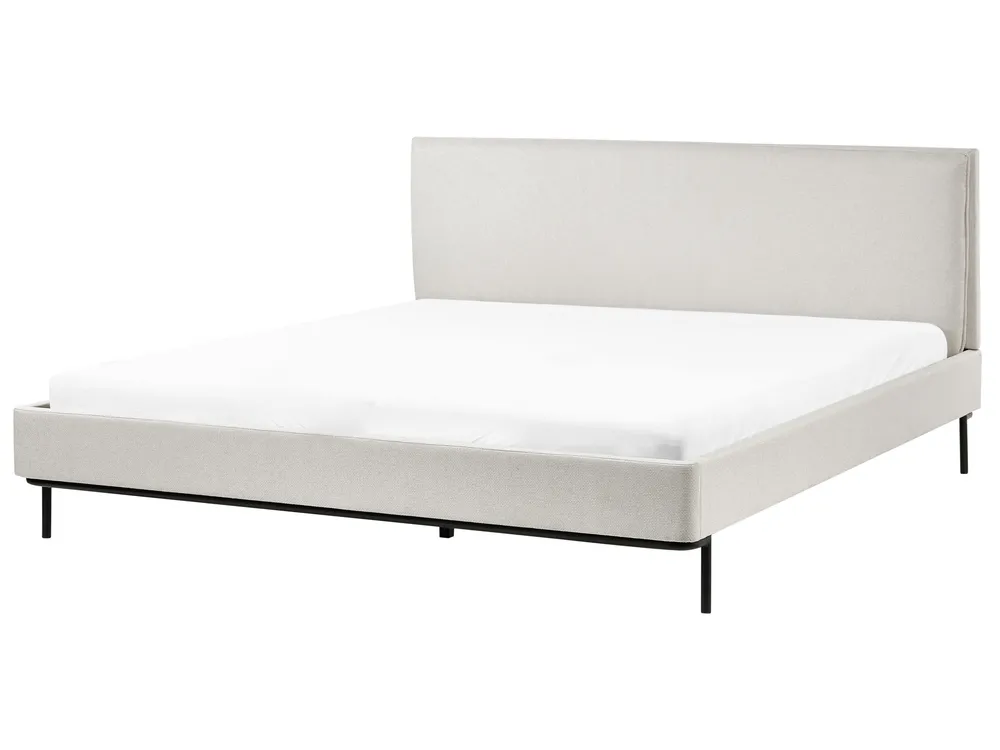 Fabric Bed Beige CORIO Various Sizes