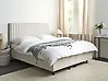 Säädettävä sänky kangas DUKE II 160 x 200 cm Vaaleanbeige