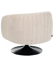 Swivel Armchair NORAGER Fabric Light Beige_1165189