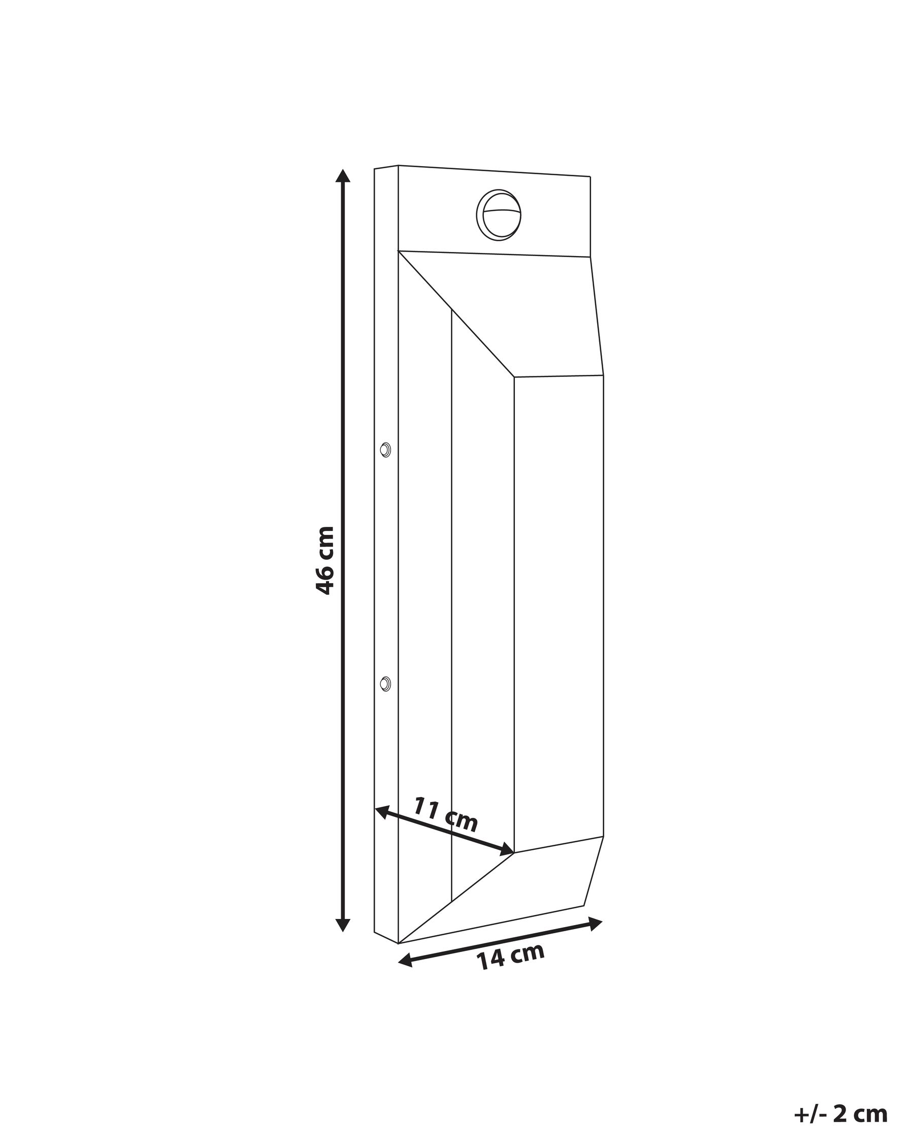 Outdoor LED Wall Light MAWZA with Motion Sensor Black_985761