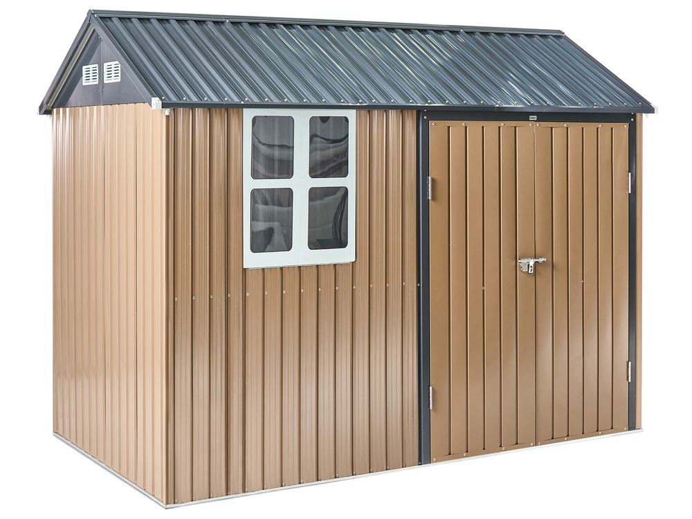 Hageskur NOCCIANO 313 cm 220 cm Metall Brun