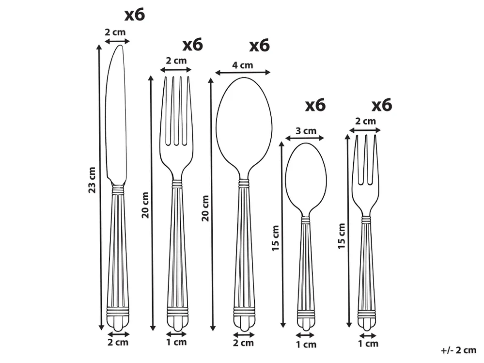 30-Piece Cutlery Set GARGANELLI Gold_1184559
