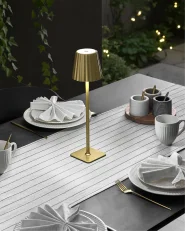 Wireless LED Table Lamp ABARO with Dimmer Metal Gold_1041962