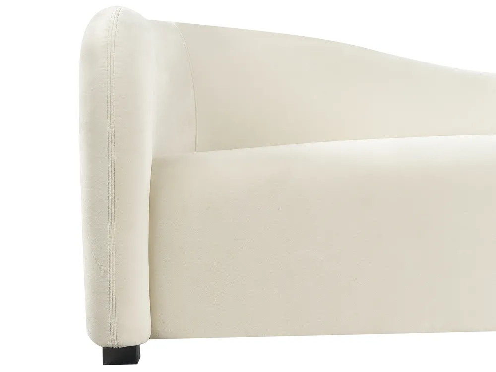 Sofa 3 Seater VELTADA Velvet Off-White_943105