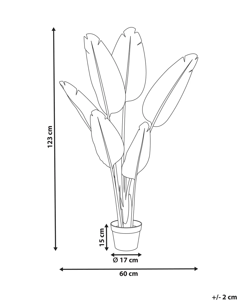 Artificial Plant BANANA TREE 123 cm Gold_993969