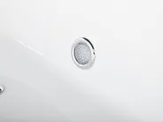 Freestanding Hot Tub with LED NEVIS 1700 x 800 mm White_798689