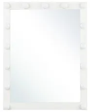 Badrumsspegel med LED ODENAS 50 cm 60 cm Vit_756944