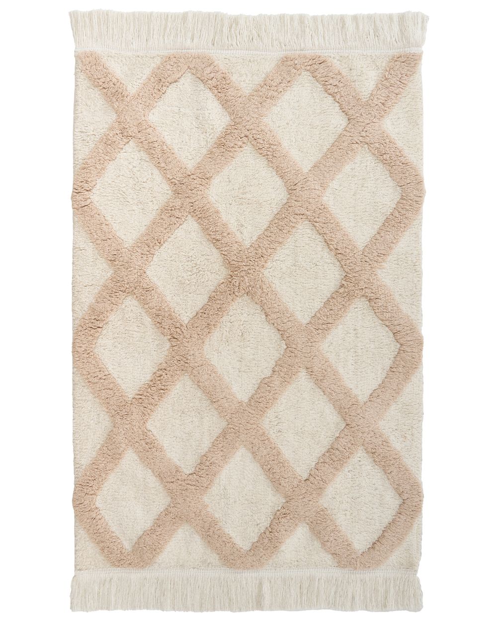 Barneteppe PUNSARI Lys beige 60 x 90 cm Bomull