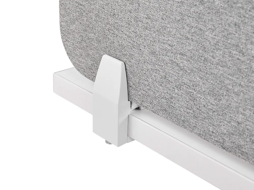 Skillevegg for skrivebord WALLY 120 x 40 cm Lysegrå_1068072