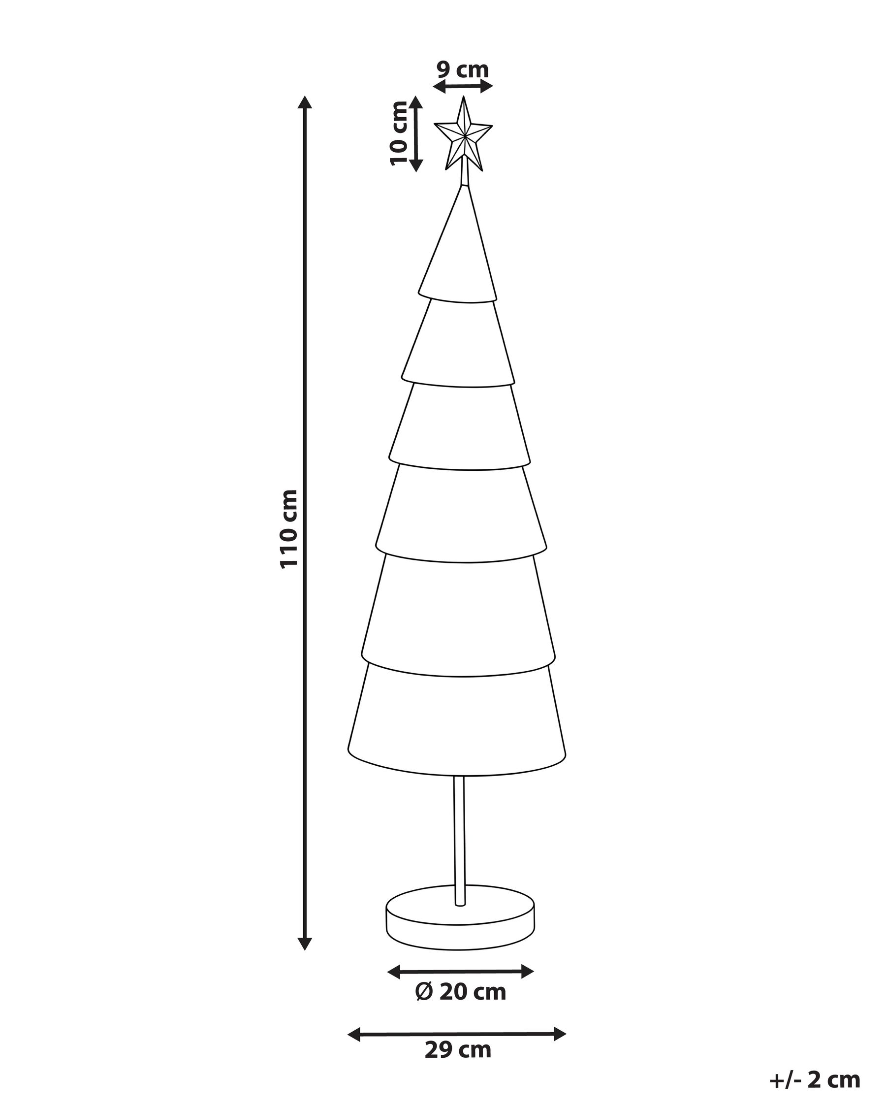 Joulukoriste PORVOO 110 cm Joulukuusi Kulta_1171057