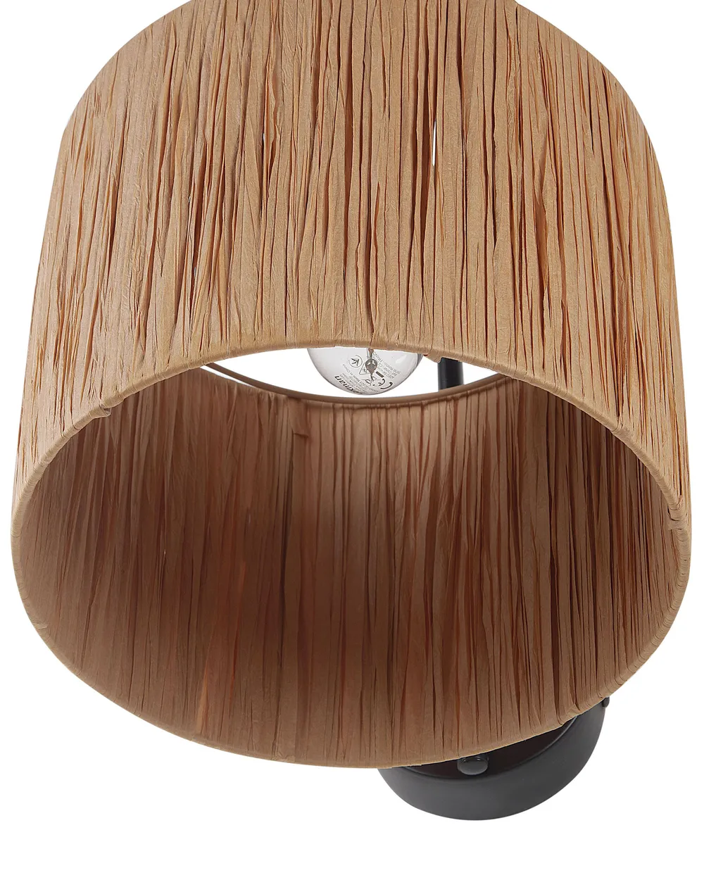 Sett med 2 vegglamper SHINFA Flettverk Naturlig_899938