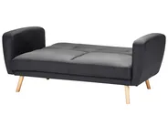 Sofa Bed 2 Seater FLORLI Fabric Black_704099