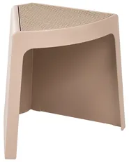 Set of 4 Garden Stools EVROS Beige_1069631