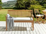 Bench Seat Pad Cushion VIVARA 112 x 54 cm Off-White_897710