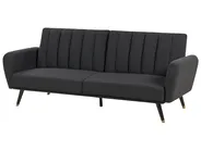 Sofa Bed 3 Seater VIMMERBY Fabric Black_899968