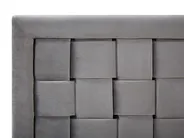 Bed Velvet LIMOUX 140 x 200 cm (EU Double) Grey_767415