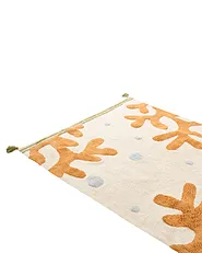 Barneteppe JAJPUR  Lys beige 140 x 200 cm Bomull_1155047
