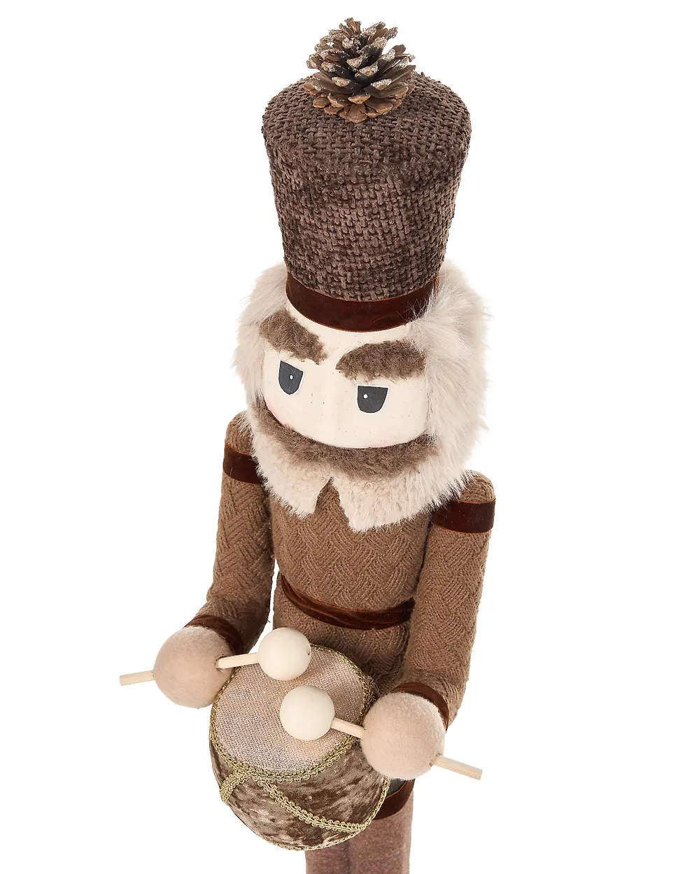 Set of 2 Figurines KOLARI 68/91 cm Nutcracker Brown_1156784