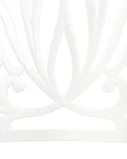 Set of 4 Garden Chairs with Cushions ANCONA Metal Off-White_1005007