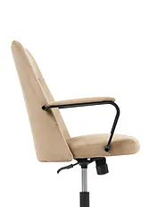 Kontorsstol CAROGA Sammet Beige_1144182