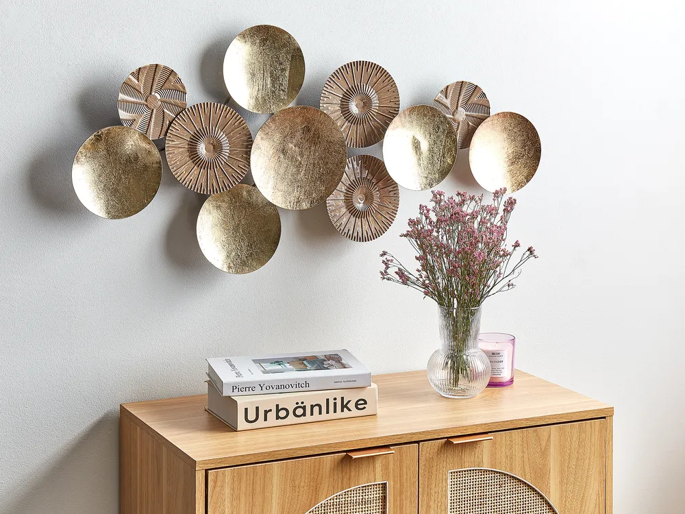 Wall Decor THALLIUM Metal 45 cm Gold