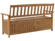 Garden Bench SOVANA 160 cm with Storage Acacia Wood Brown_846408