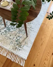 Teppe BOYALI Lys beige 160 x 230 cm Viskose_940030