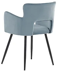 Set of 2 Dining Chairs SANILAC Velvet Light Blue_847118