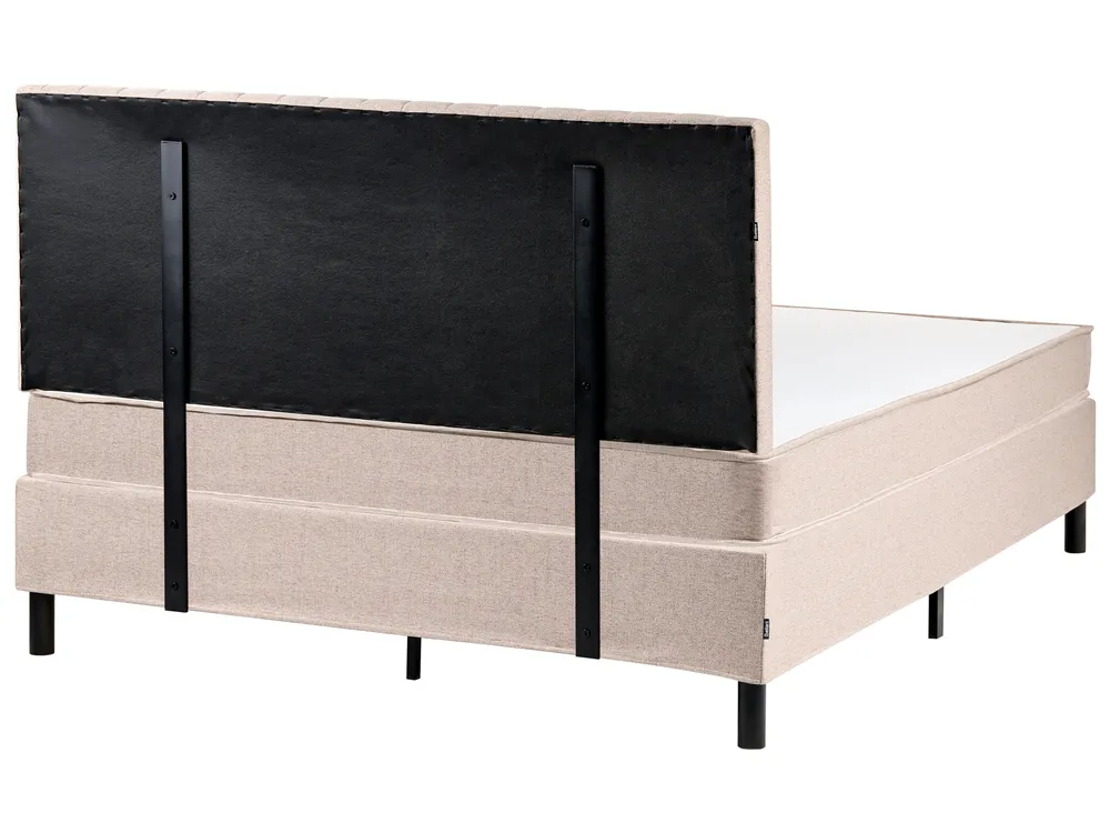 Divan Bed Fabric COUNTESS 160 x 200 cm (EU King Size) Beige_1054304