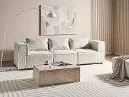 Modular Corner Sofa 4 Seater AXEBO Boucle Off-White Right Hand_1075537