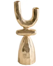 Ljusstake KRADENIK 33 cm Metall Guld_1012966
