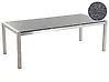 Trädgårdsmatbord GROSSETO 220 cm 100 cm Granit Polerad Grå