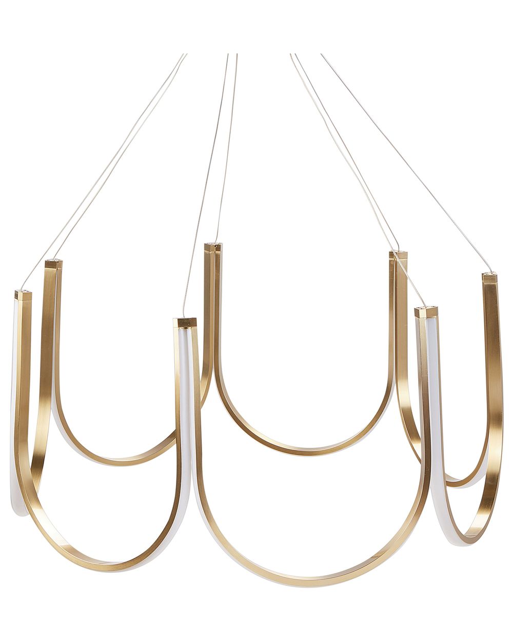 LED Chandelier PERQUENO Metal Gold