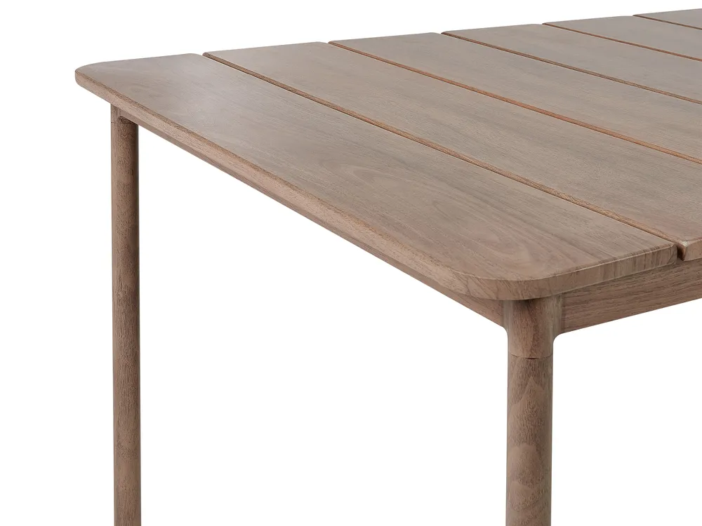 Garden Dining Table FLAVIA 185 cm 96 cm Metal Brown_936218