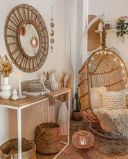 Set med 2 korgar KAELLA Jute Beige_846507