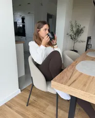 Sett med 2 spisestoler PENNY Gråbrun_1166403