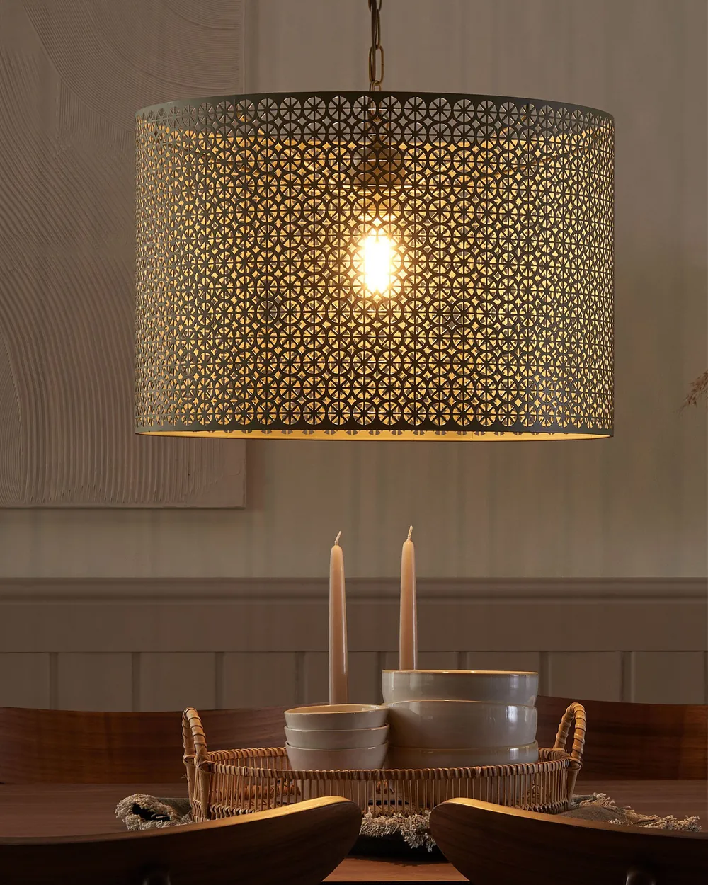 Pendant Lamp MEZEN Metal Grey