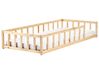 Kids Bed Pine Wood MEYMAC 90 x 200 cm (EU Single) Light Brown