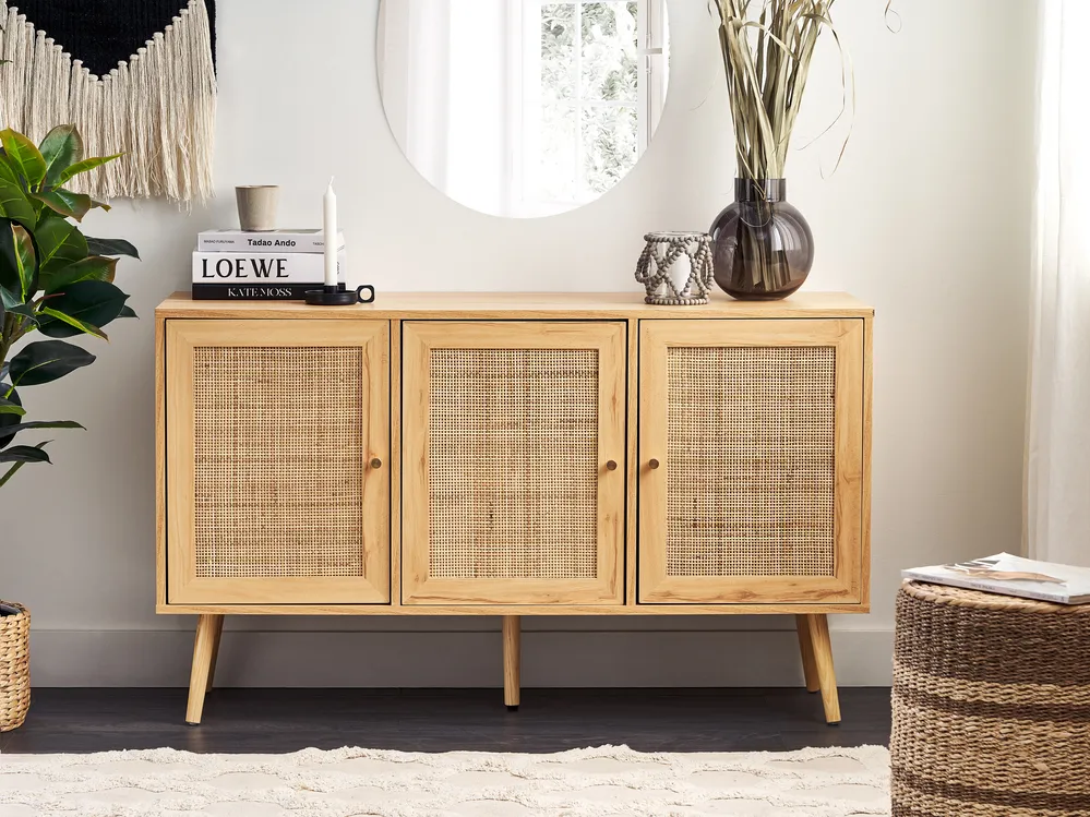 Cabinet PEROTE Rattan Light Brown