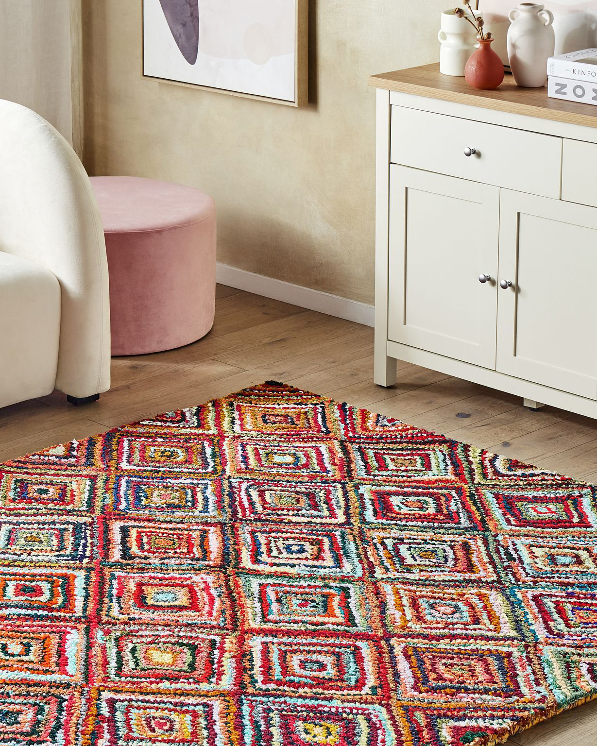 Teppe KAISERI Flerfarget 160 x 230 cm Bomull