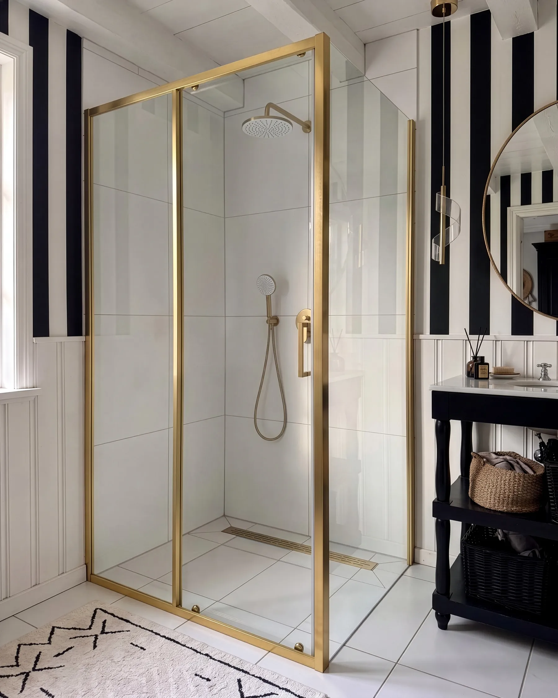 Suihkunurkka LANGUI 90 x 120 x 190 cm Kulta_1114729